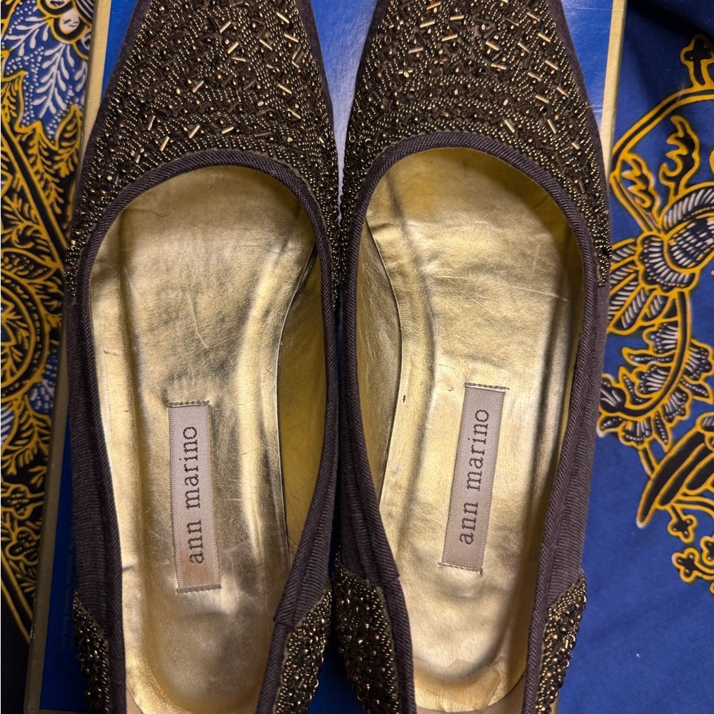 Ann Marino Brown Loafers with Intricate Design